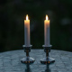 Short battery operated candle, White 2-pack