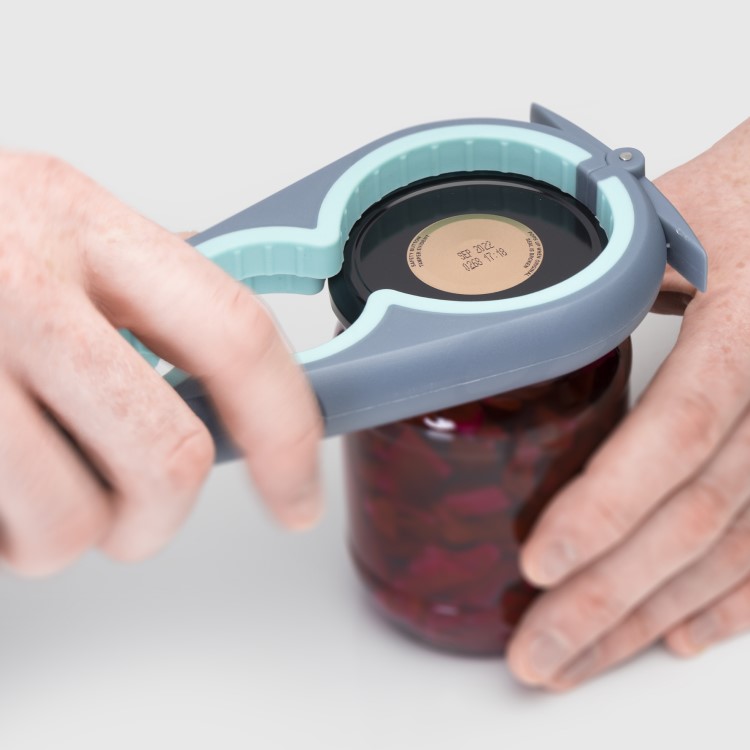 Multi-opener with screw top - Open glass jar lids lock