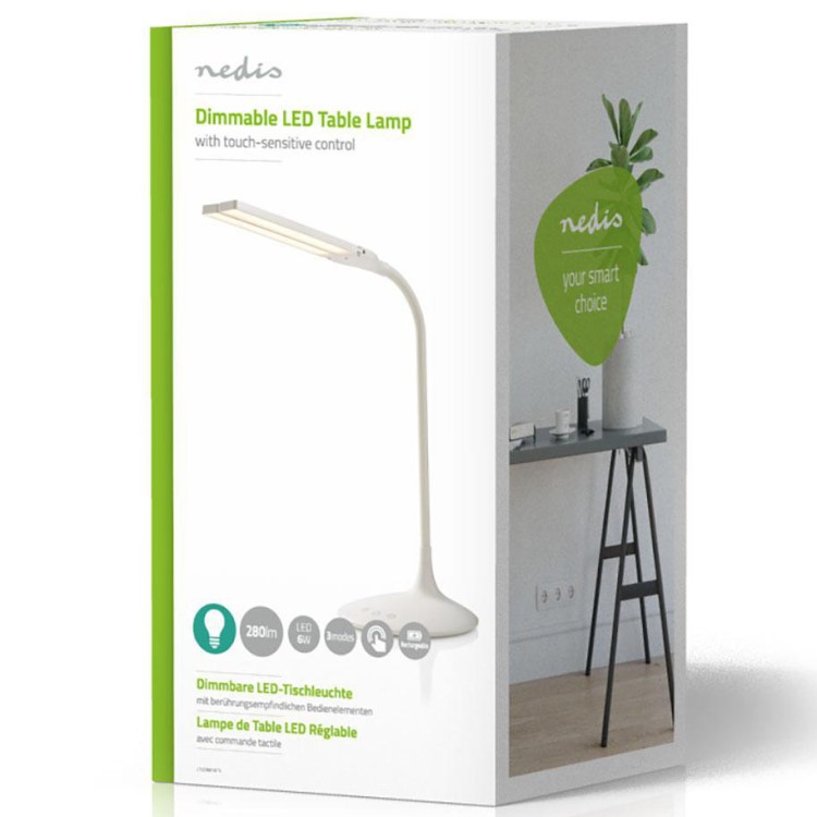 Aanbevolen Integraal Tekstschrijver Rechargeable desk lamp, White table lamp | SmartaSaker