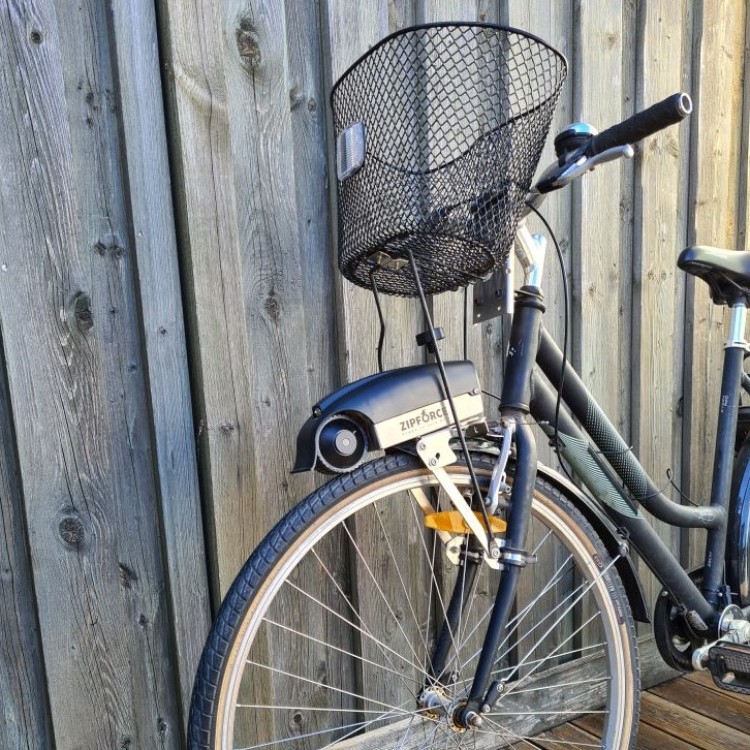 Bicycle basket attachment Used with Zipforce electric motor