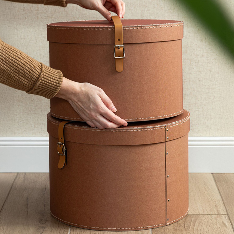 Round Storage Extendable Round Storage Boxes 2-pack - Stackable Box | SmartaSaker