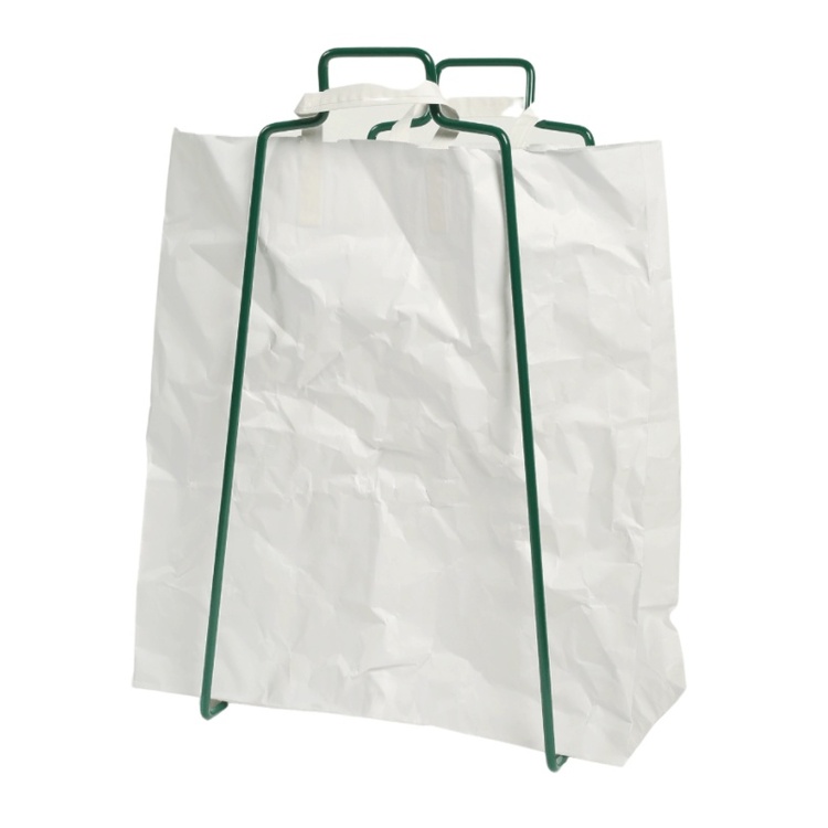 Paper Recycling Rack Paper bag rack, Everyday Design, green