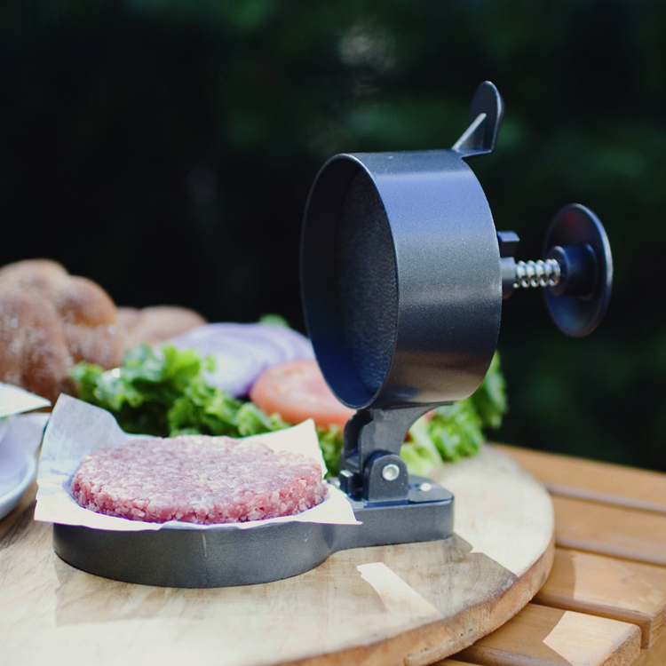 Deluxe hamburger press