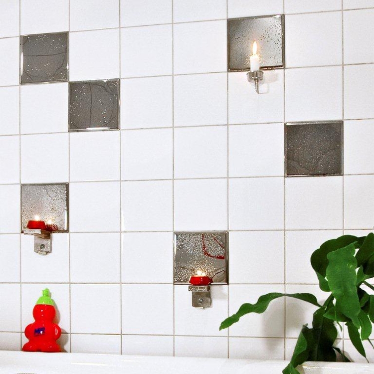 Mirror tiles Self adhesive bathroom mirror SmartaSaker