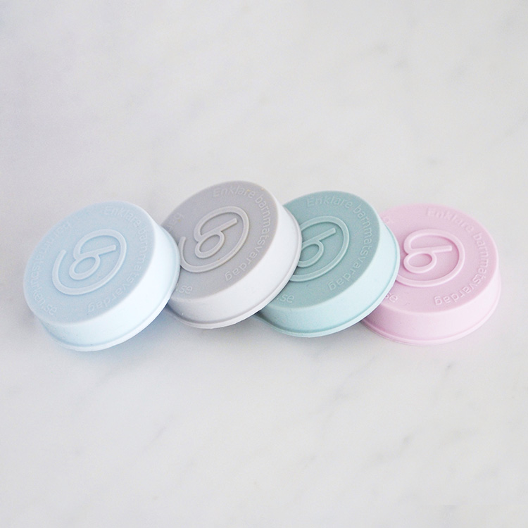 Silicone baby food jar lid