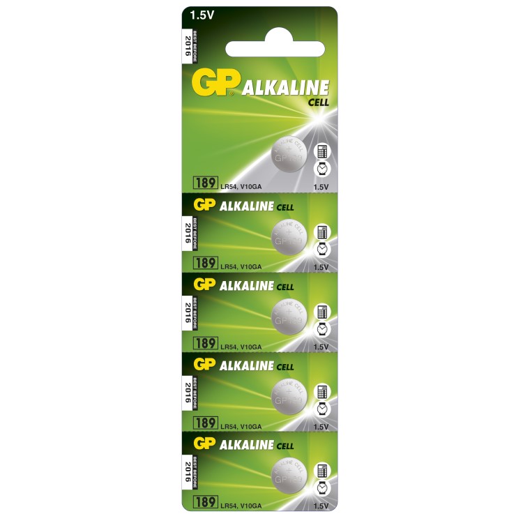 LR54 or AG10 Batteries, 5-pack