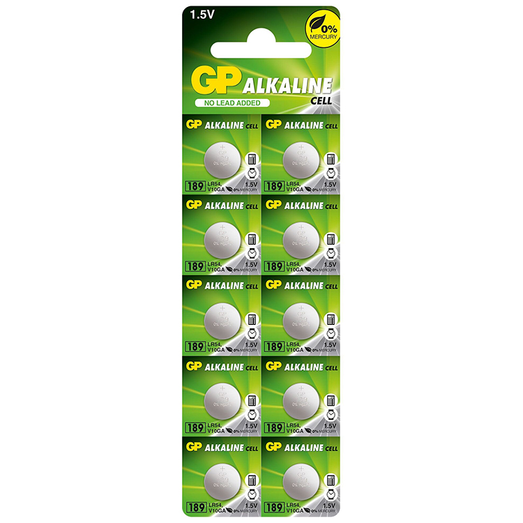 LR54 or AG10 Batteries, 10-pack