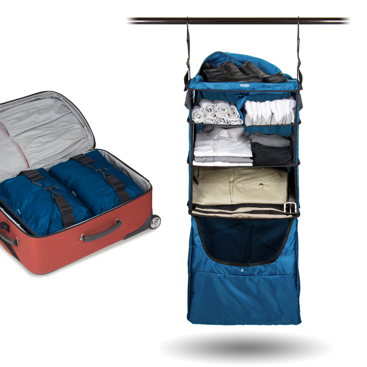 Collapsible wardrobe for your luggage: Rise Gear