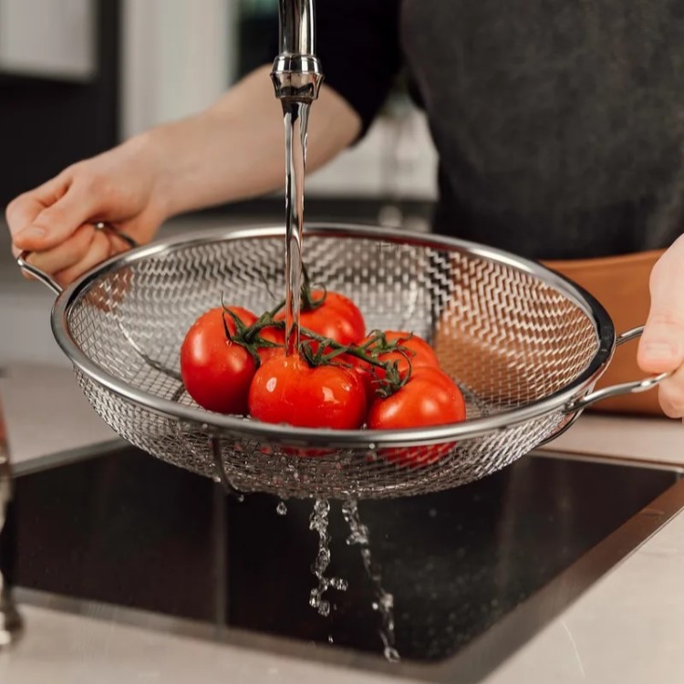 Stainless steel barbecue basket