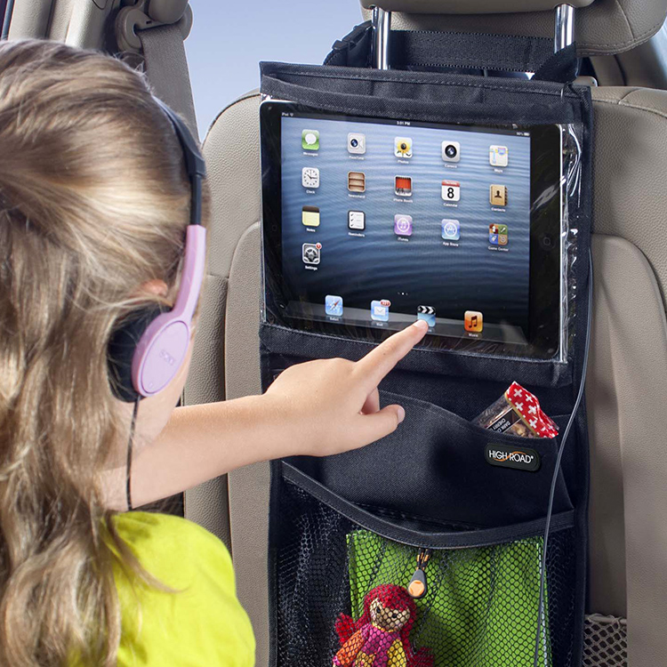 iPad holder with clever compartments