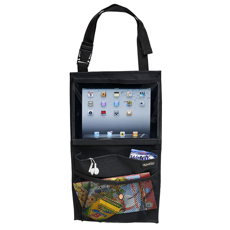 iPad holder with clever compartments