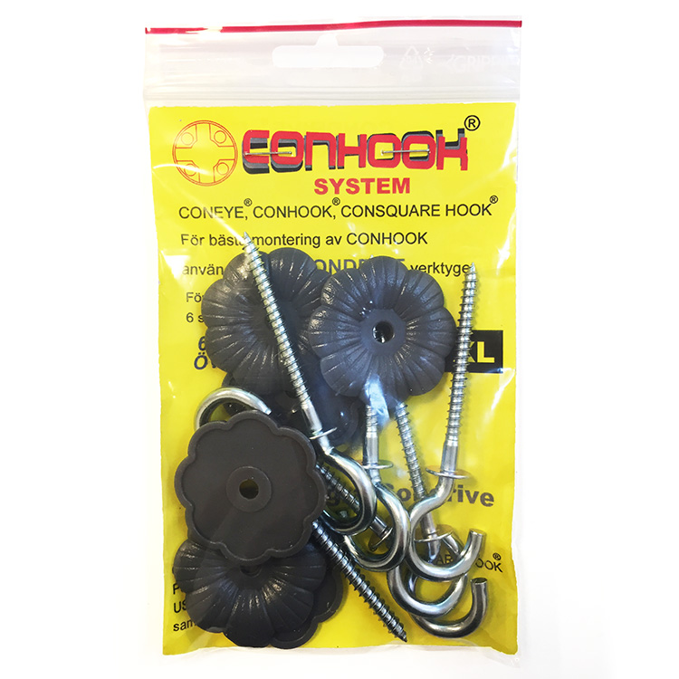 Extra hooks & and screw eyes