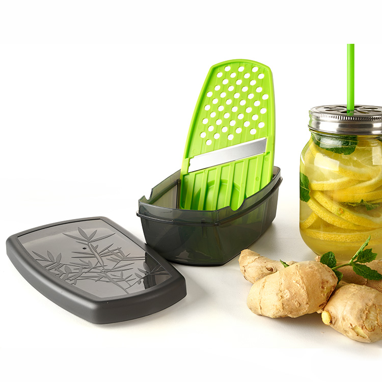 Ginger grater with storage box