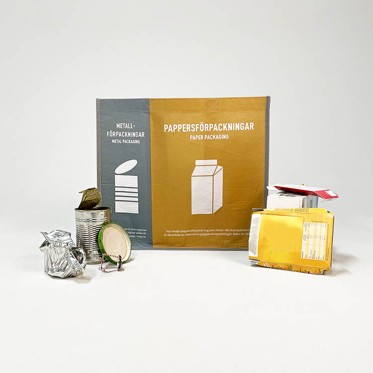 Recycling, Set with three Bags