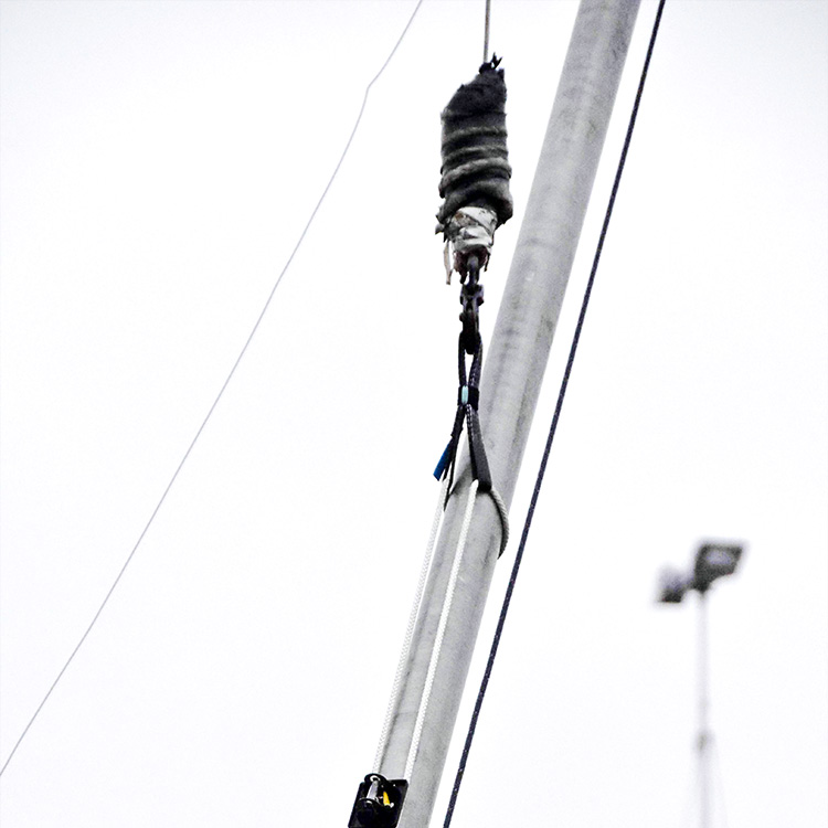 Lifting Strap for the Mast, Safe Masting