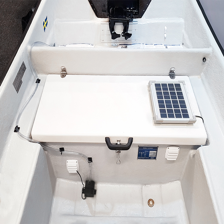 Solar-powered bilge pump