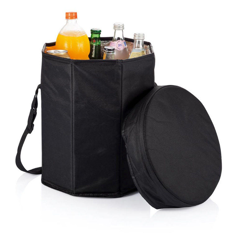 Foldable stool with cold storage