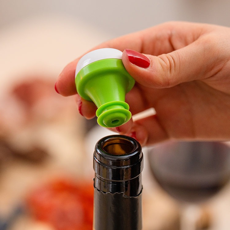 Vacuum cork for wine bottle, 3-pack