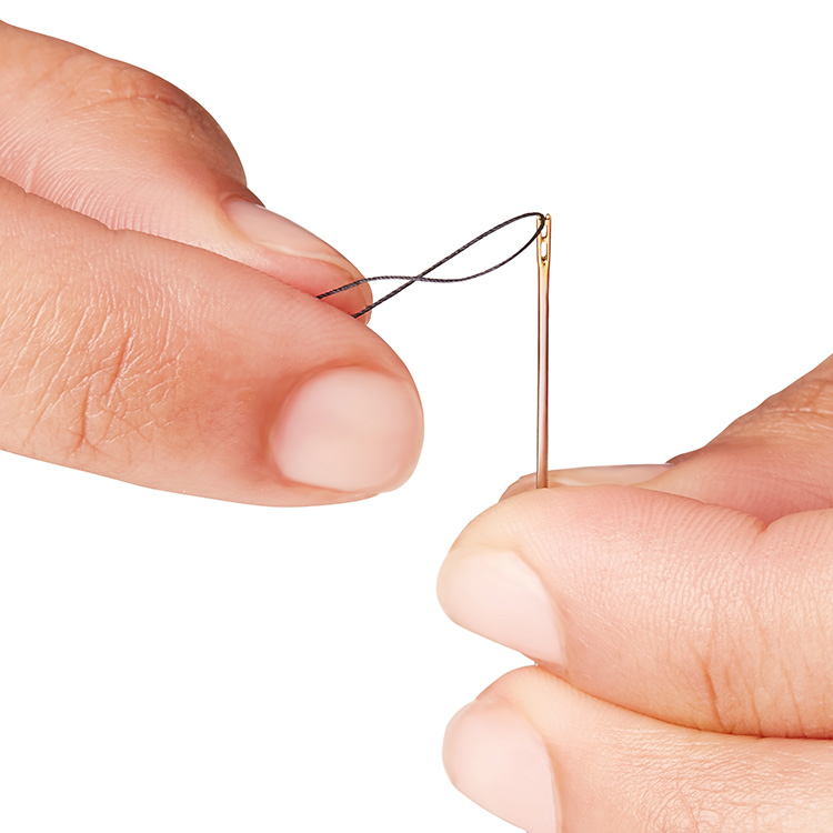 Sewing needle with smart needle eye, 24-pack