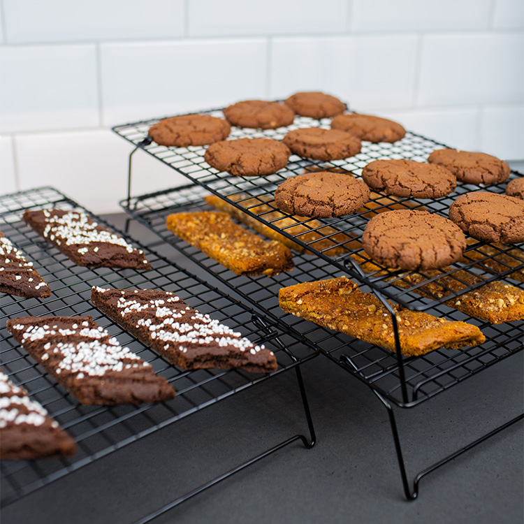 Baking rack, three levels