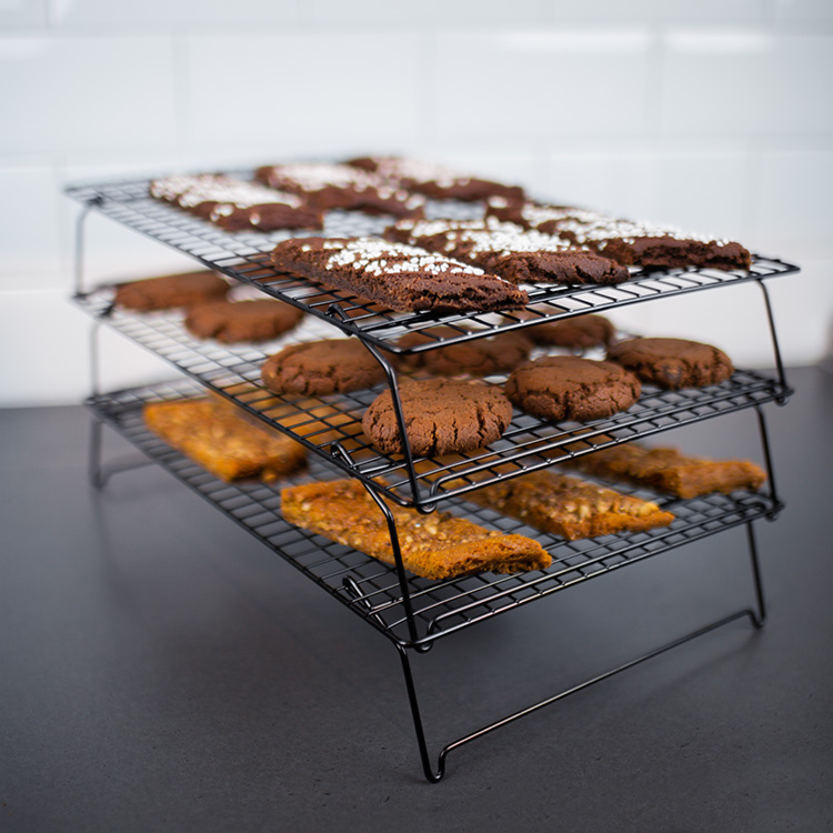 Baking rack, three levels