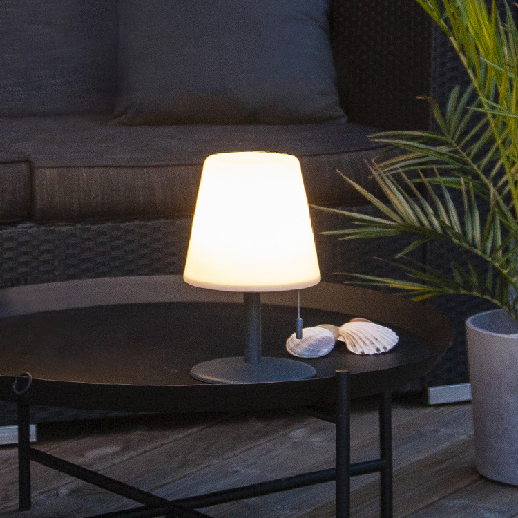 Wireless Outdoor Table Lamp, Small Electric Outdoor Table Lamp