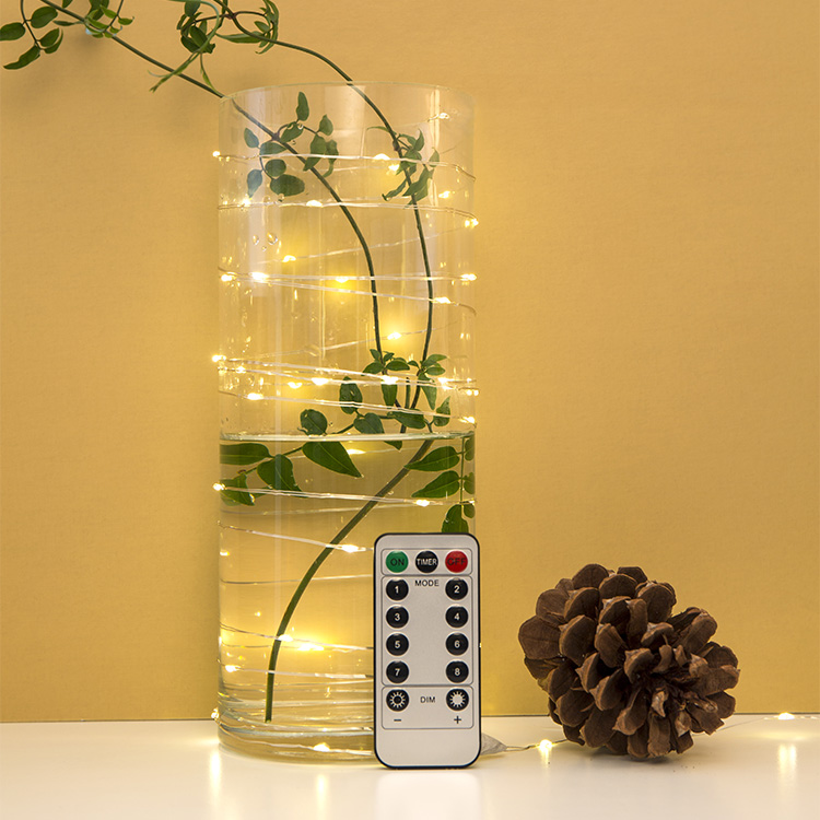 USB driven fairy lights with a remote control