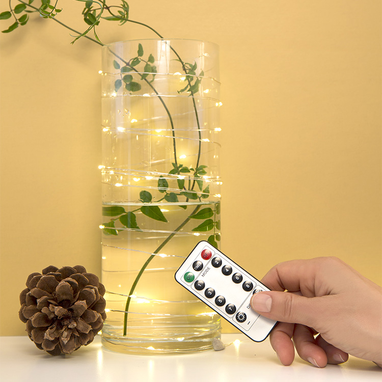 USB driven fairy lights with a remote control