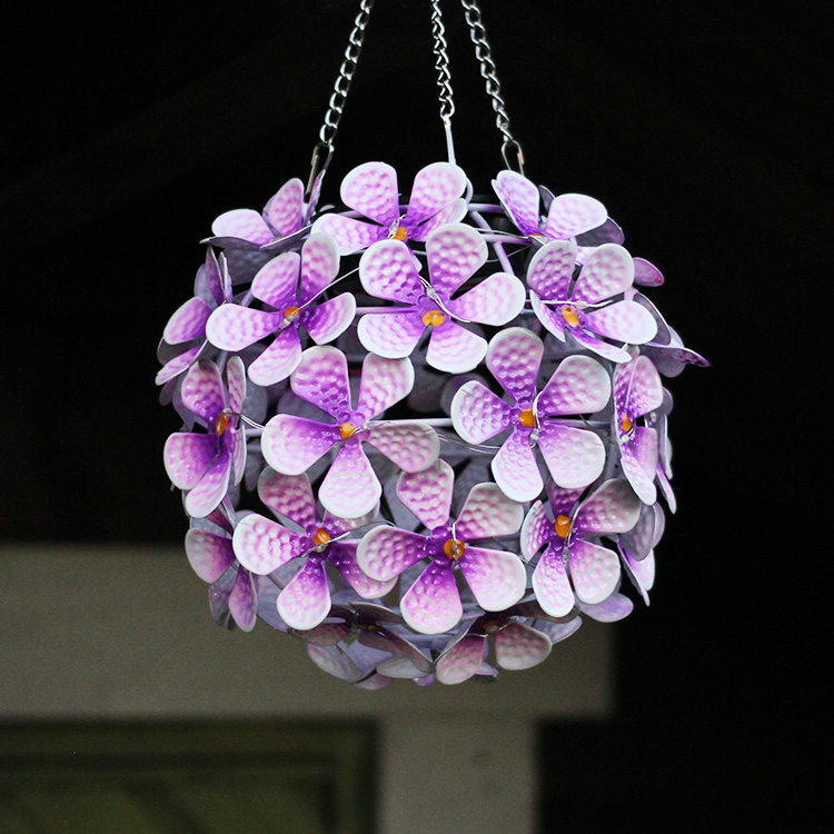 Hanging Solar Cell Decoration, Hydrangea