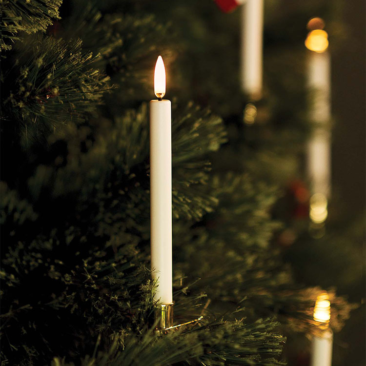 Premium LED Christmas tree candles 2-pack