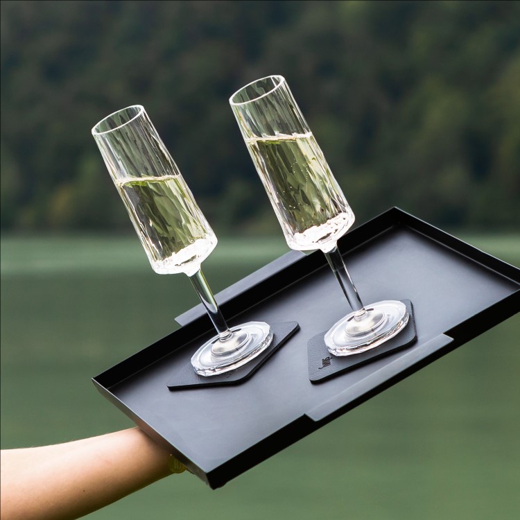 Magnetic Champagne glasses in plastic Silwy, 2-pack
