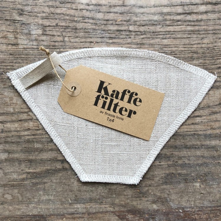 Coffee filter made of linen