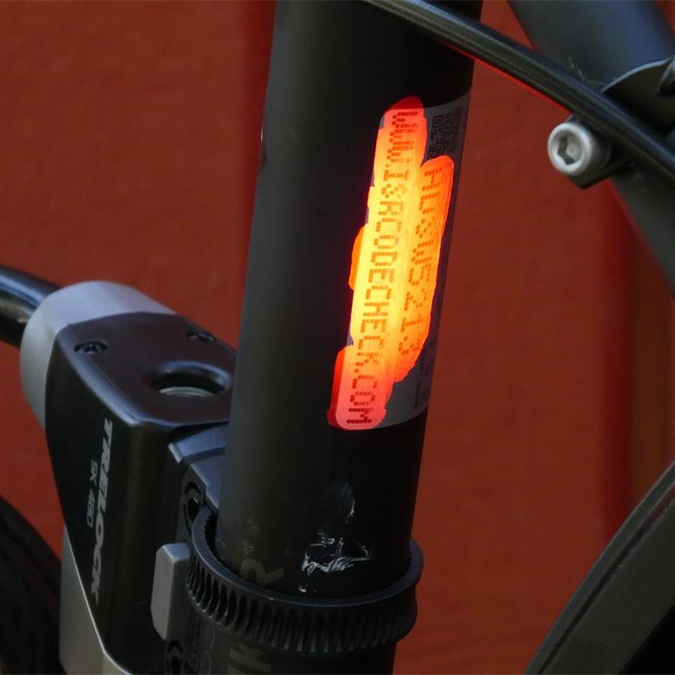 Anti-theft bike label
