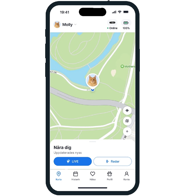 GPS for cats, Tractive