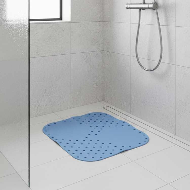 Anti-slip mat for the shower