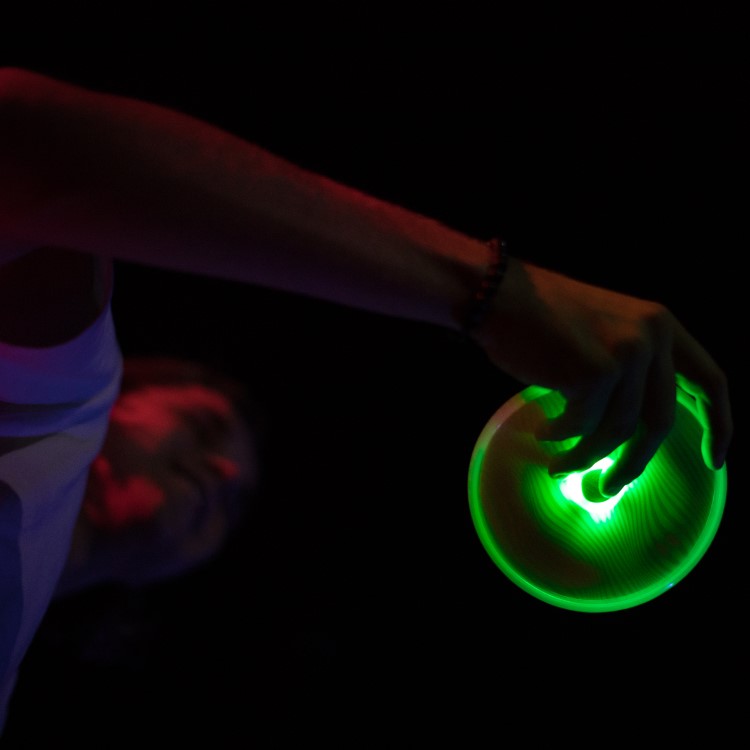 Soft frisbee that lights up