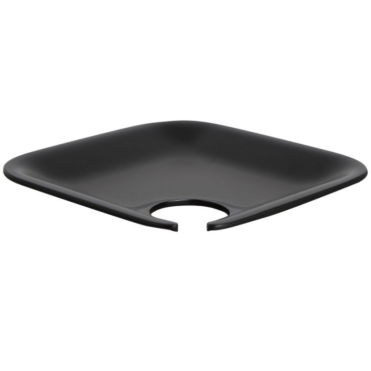 Mingle plate with glass holder