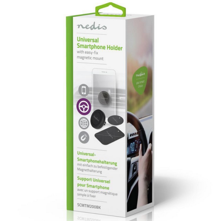 Universal smartphone holder for the car