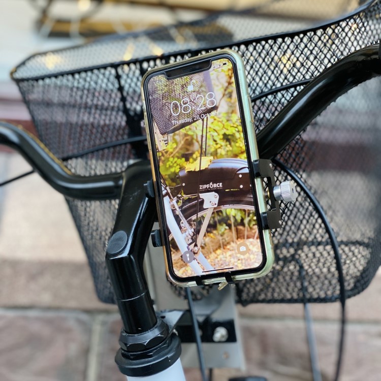 Mobile phone holder for bicycle, Zipforce