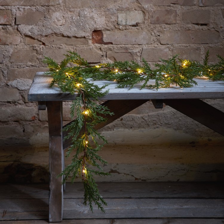 Christmas garland for outdoor use