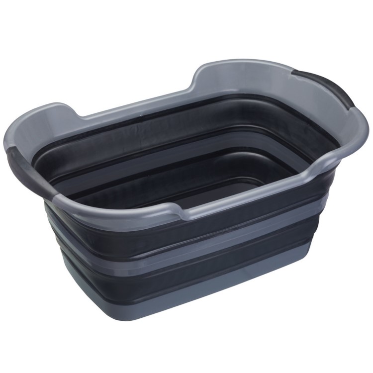 Collapsible plastic tub