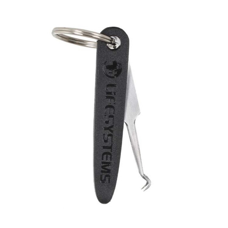 Tick remover keyring