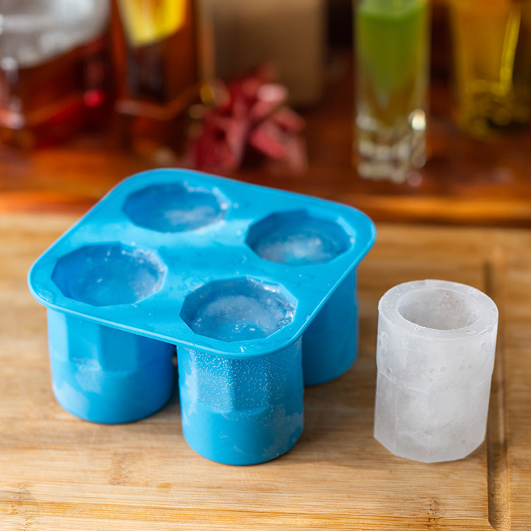 Cubetera Hielera de Silicona Turquoise Large Ice Bucket with Lid Silicone Ice  Cube Tray for Freezer 