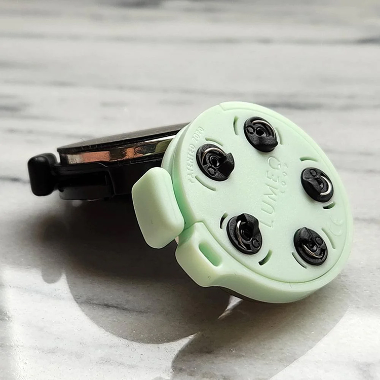 Phone holder with textile attachment MoMag, Mint green