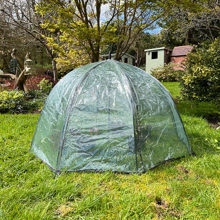 Plastic cover for net umbrella