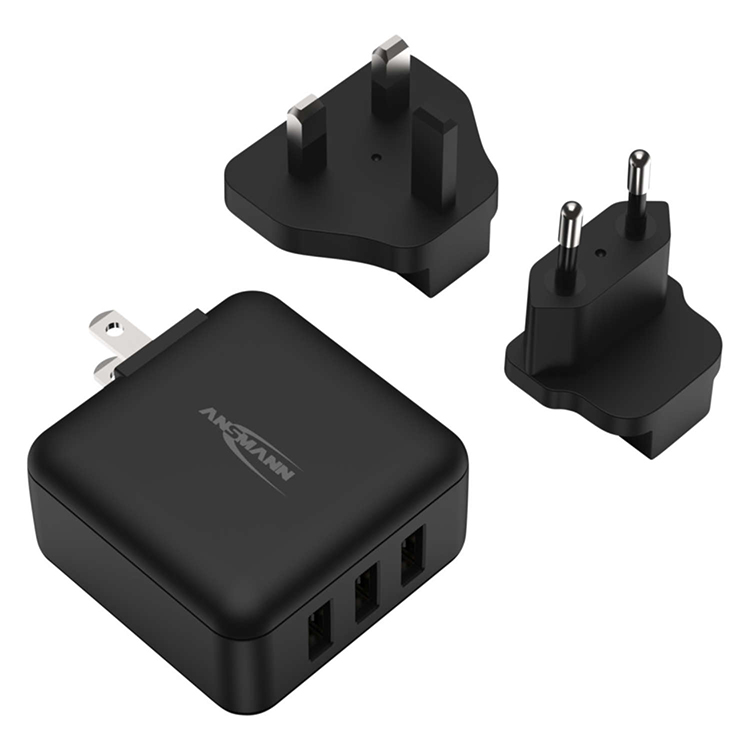 Travel adapter with USB ports