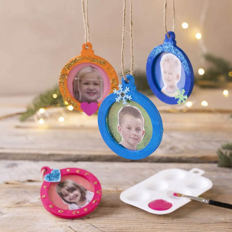 Personalisable Christmas tree decorations 3-pack