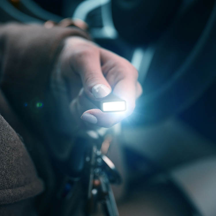 Flashlight for the key ring