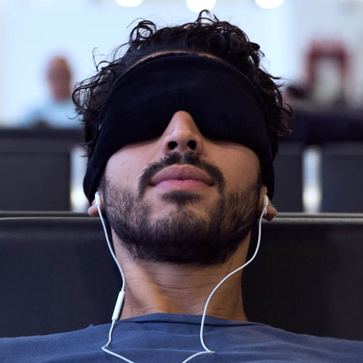 Sleep mask with light transmission protection