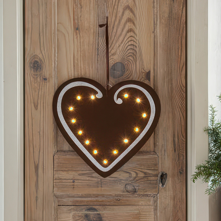 Battery-powered felt Christmas decoration